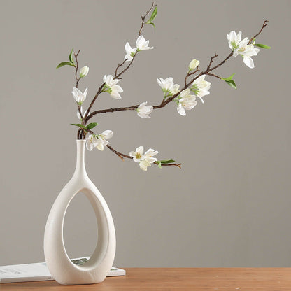 Nordic creative white ceramic vase