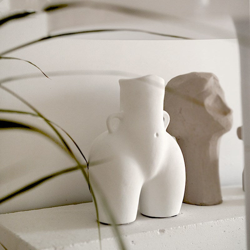 Nordic creative white ceramic vase