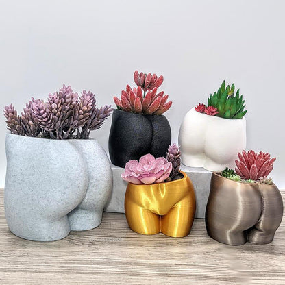 Resin Flower Pots Nordic Vases Figurines Decoration Ornaments Home Ceramic Butt Potted Plant Garden Balcony Plant Decoration