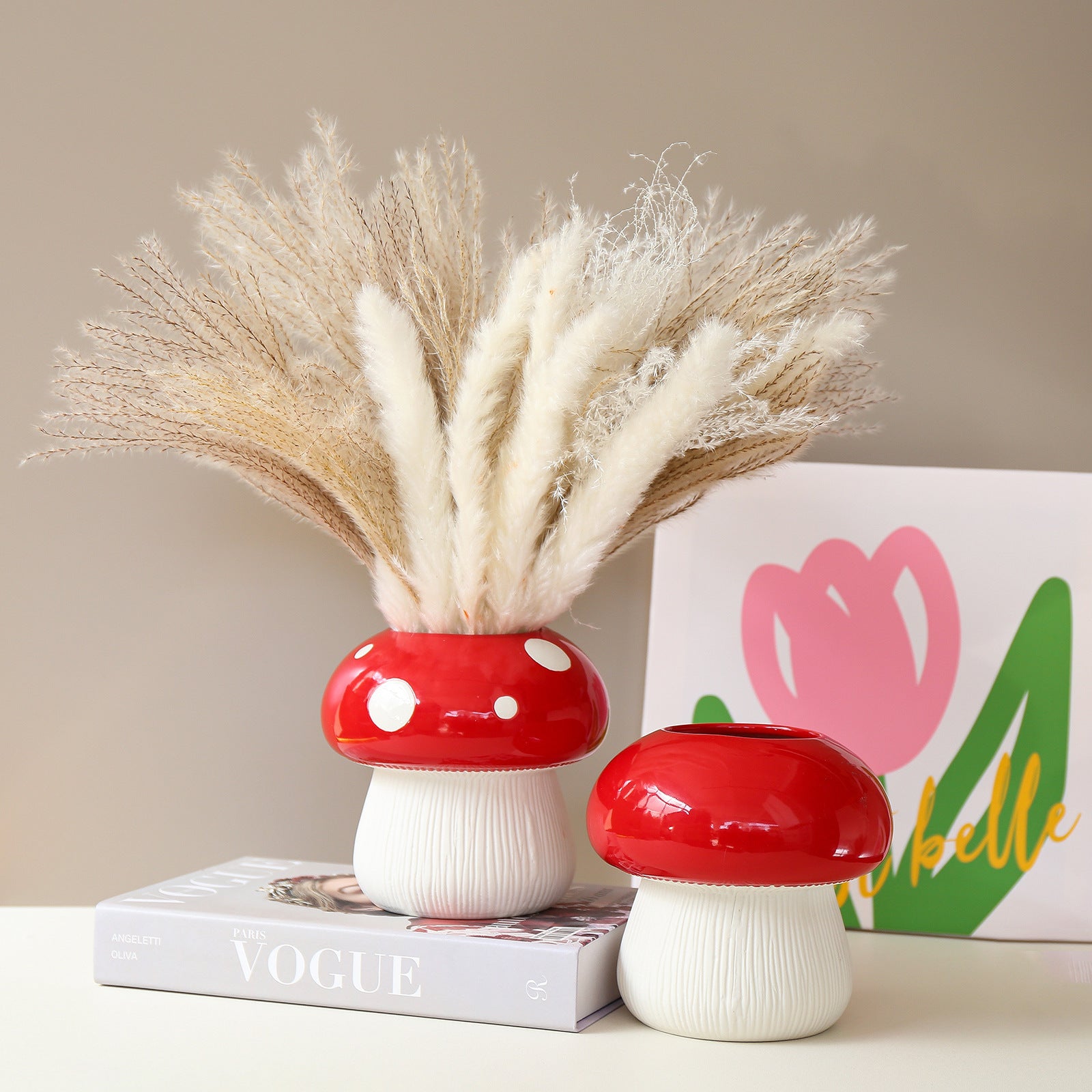 Creative Mushroom Ceramic Vases