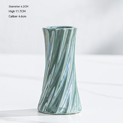 Nordic Simple Ceramic Lines Small Vase