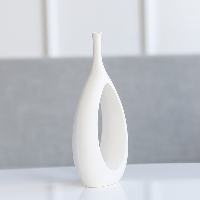 Nordic creative white ceramic vase