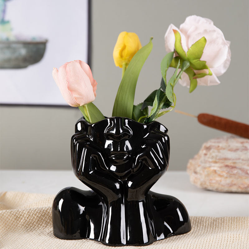 Home Decor Ceramic Vases Flower Vase Sculpture Crafts