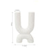 Nordic White Ceramic Candlestick Household Desktop